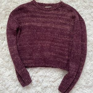 purple sweater
